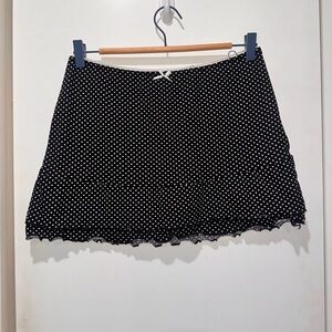 Polkadot mini skirt